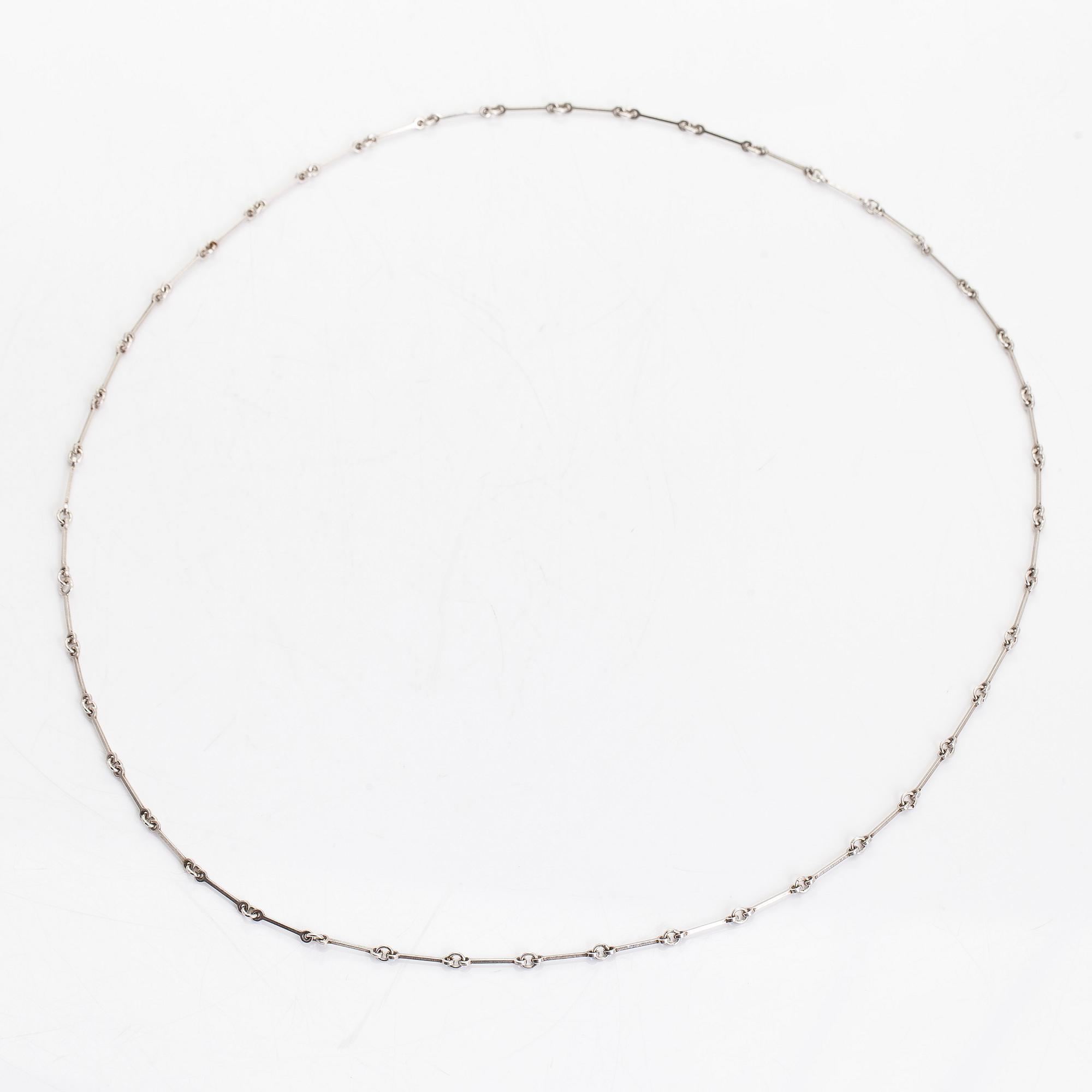 Björn Weckström, kaulaketju, "Hopeapolku", sterlinghopeaa, Lapponia.