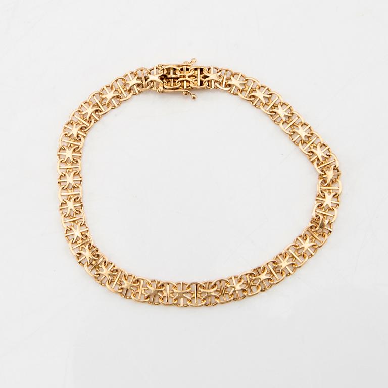 Bracelet 18K gold x-link.