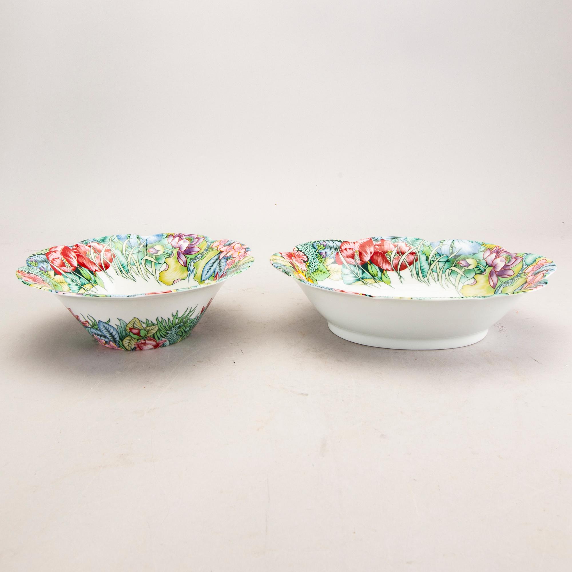 Paul Marrot, servis, "Eden" 46 dlr Limoges Frankrike 1900-talets andra hälft porslin.