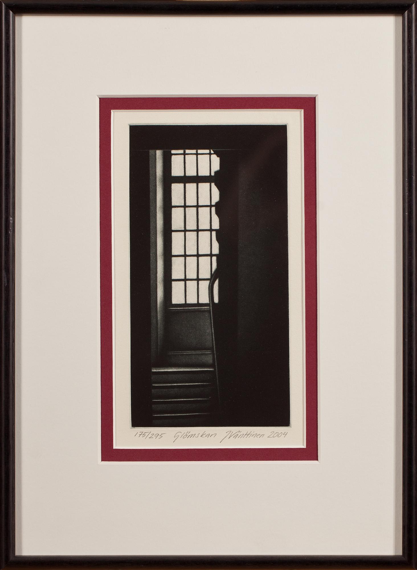 JUKKA VÄNTTINEN, mezzotint, signerad och daterad 2004, numrerad 175/295.