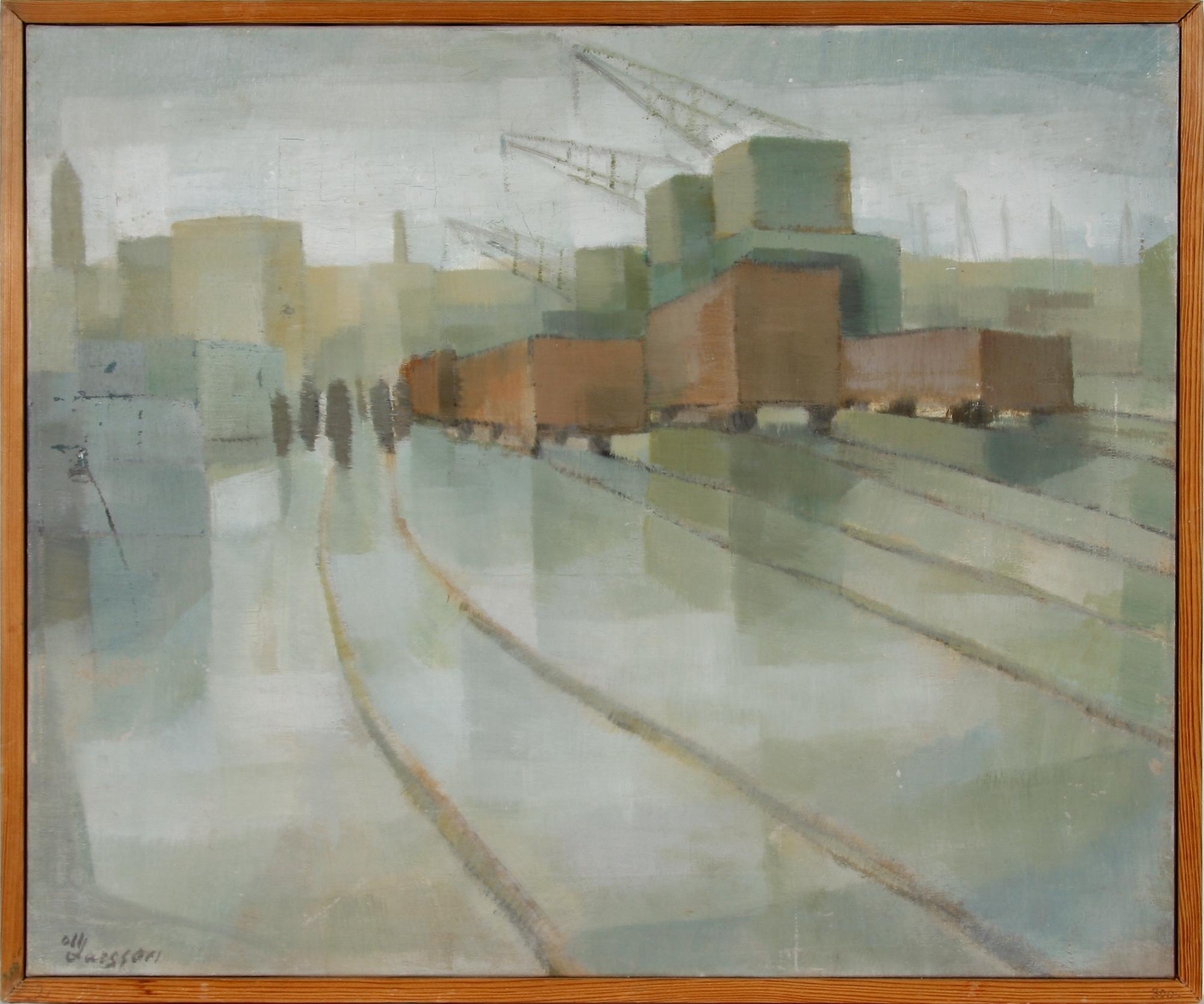 OLLE LARSSON, olja på duk. Sign.