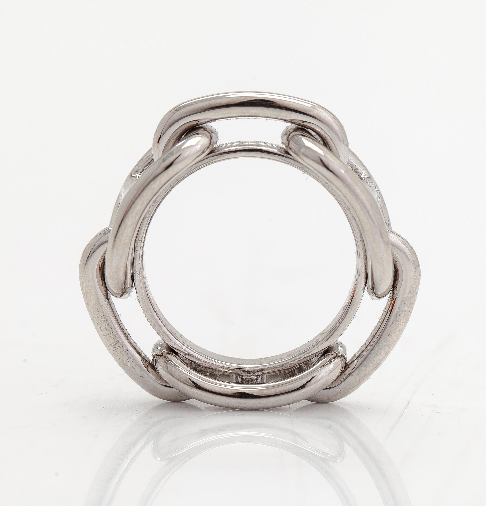 Hermès, scarfringar, 2 st, "Mors" och "Regate".