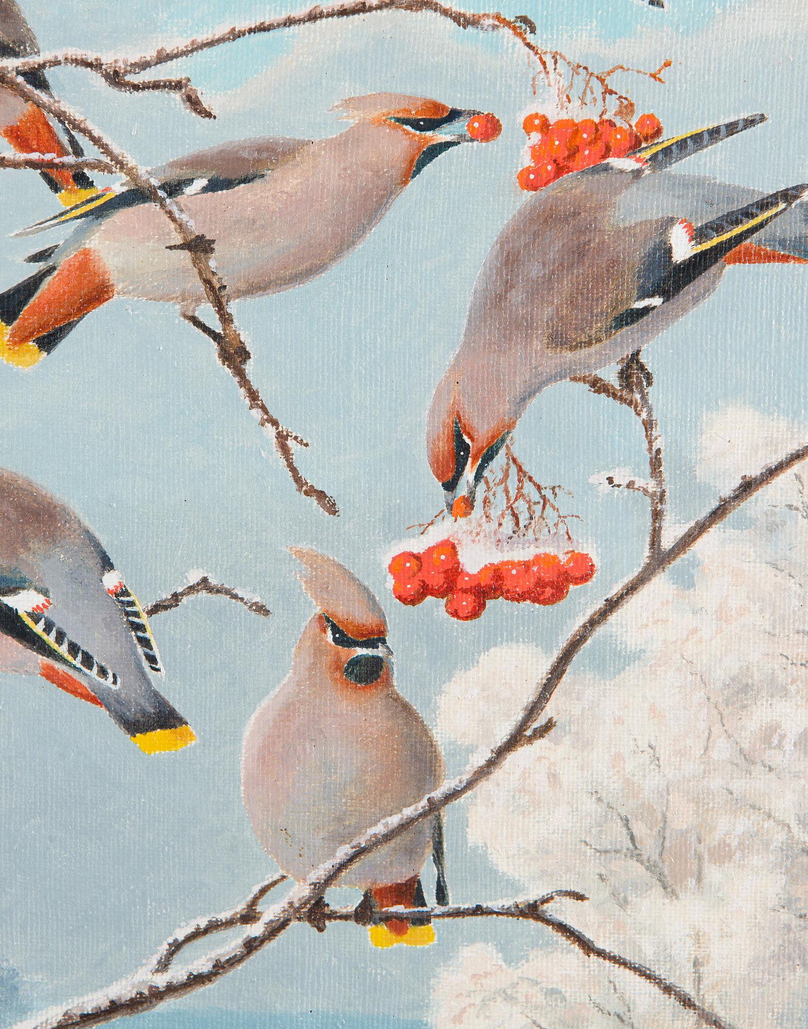 Matti Karppanen, Sidensvansar i Vinterlandskap.