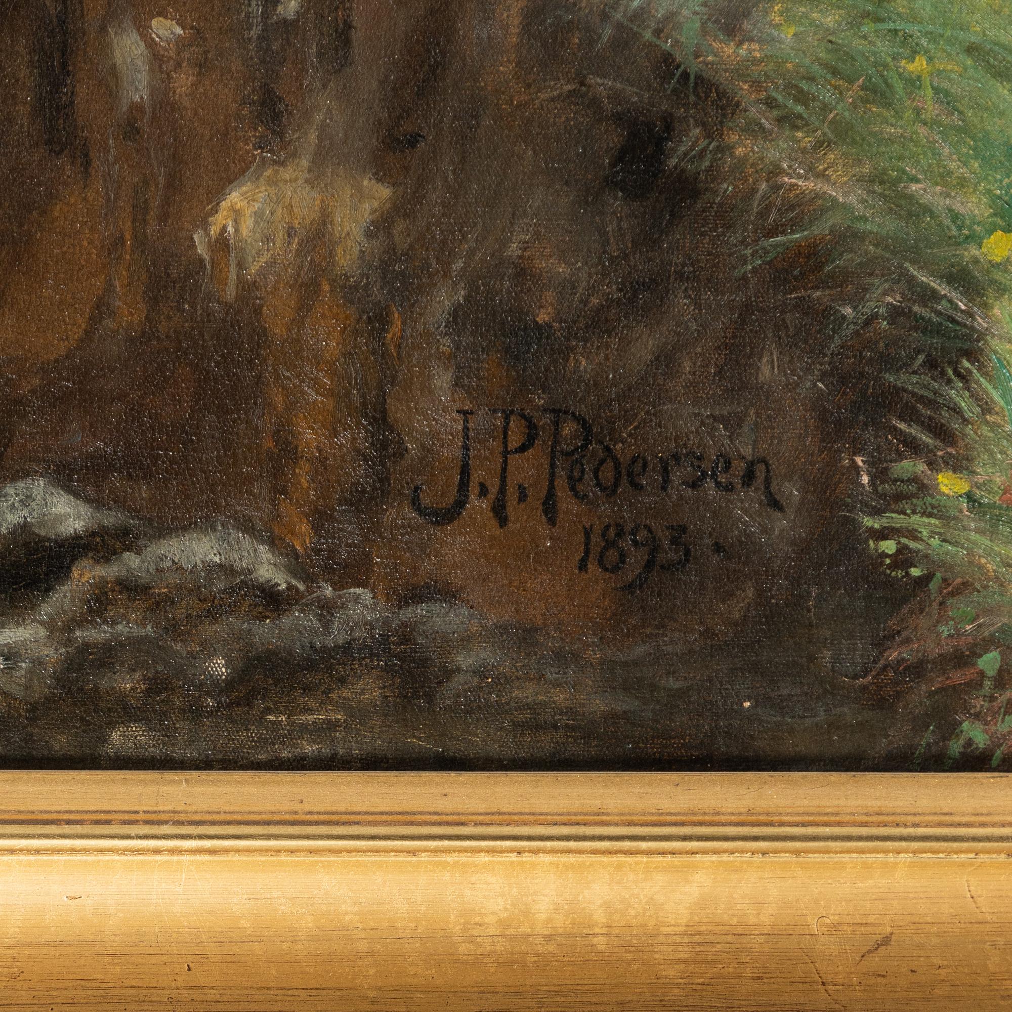 Jens Peder Pedersen, "En tørvemose. Motiv fra Fyn".