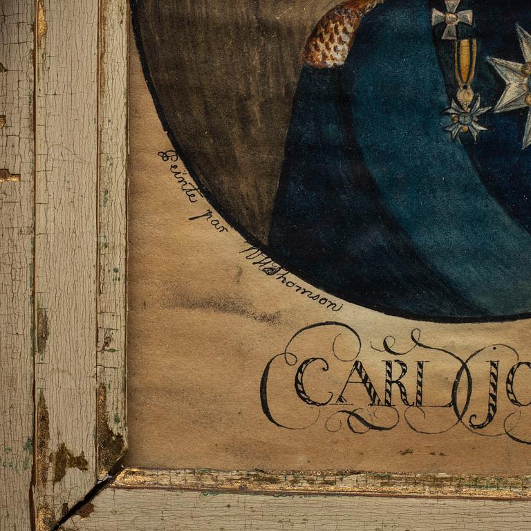 UNKNOWN ARTIST, Watercolour, dated 1817.