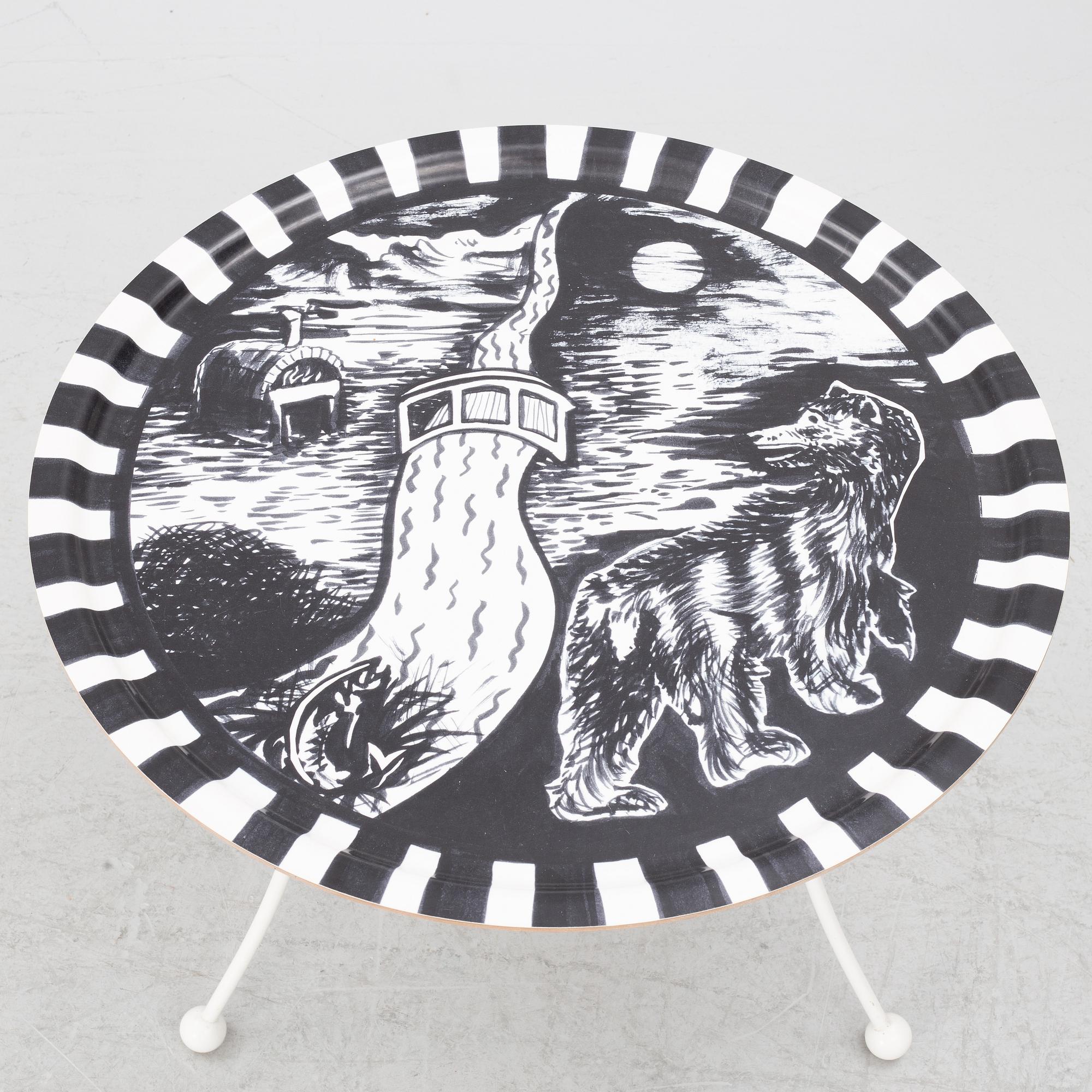 Lina Huring, tray table, Källemo, Värnamo, Sweden.