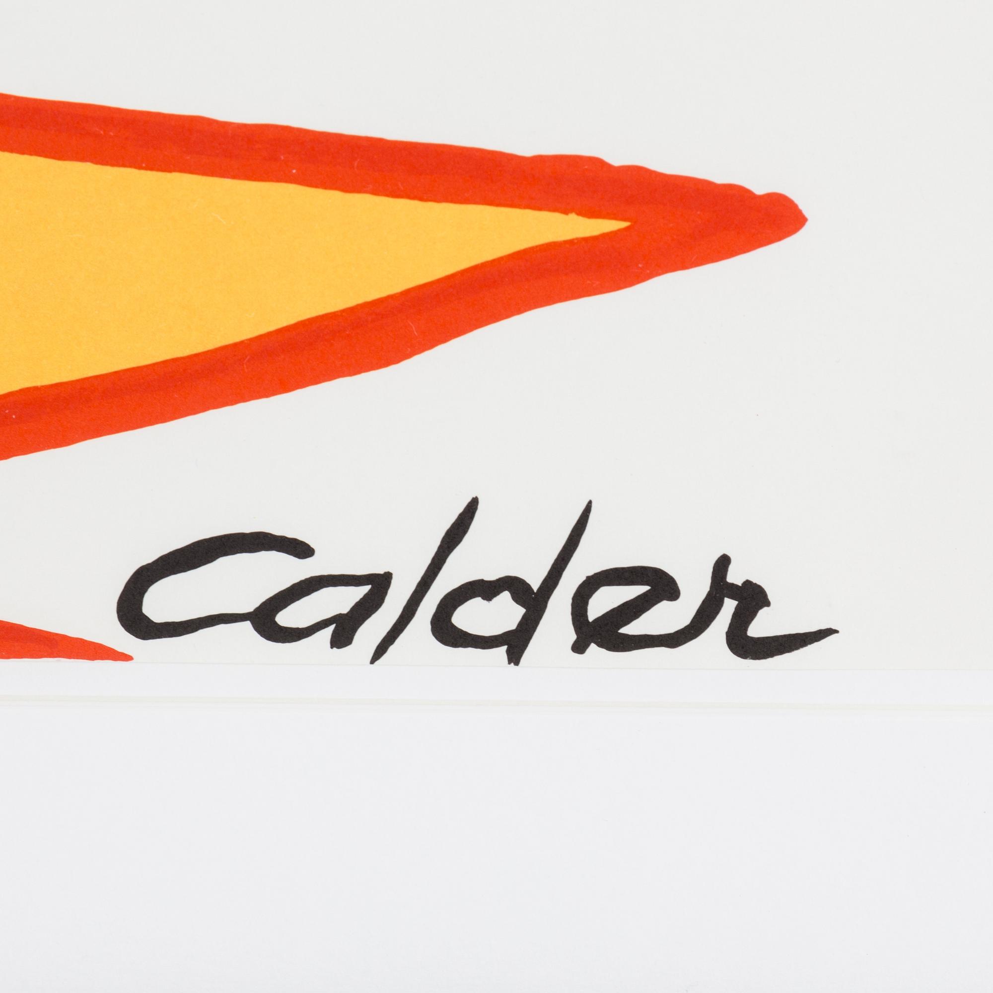 ALEXANDER CALDER. litograph in colours, printed signature, edition 129/300.