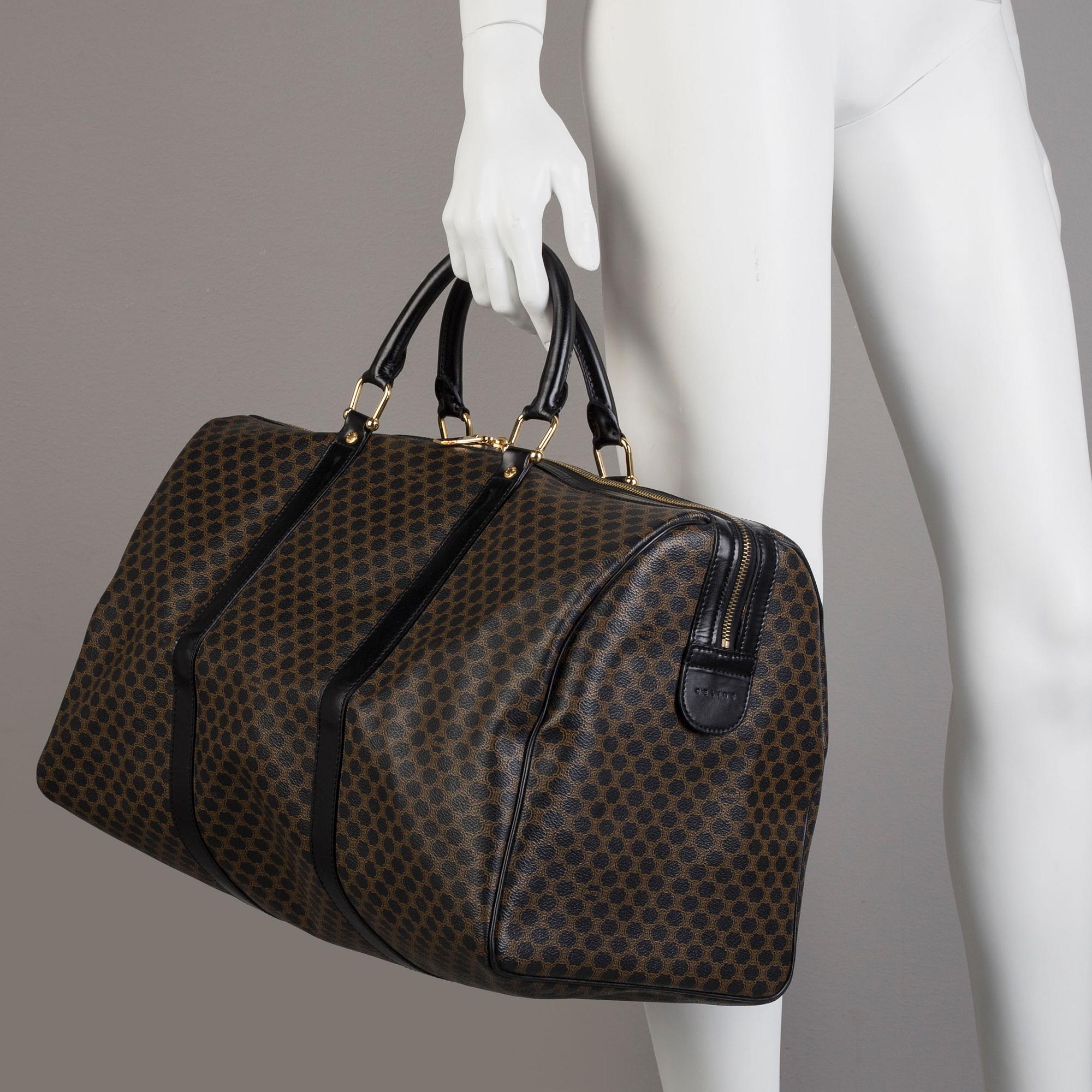 a CÉLINE weekend bag.