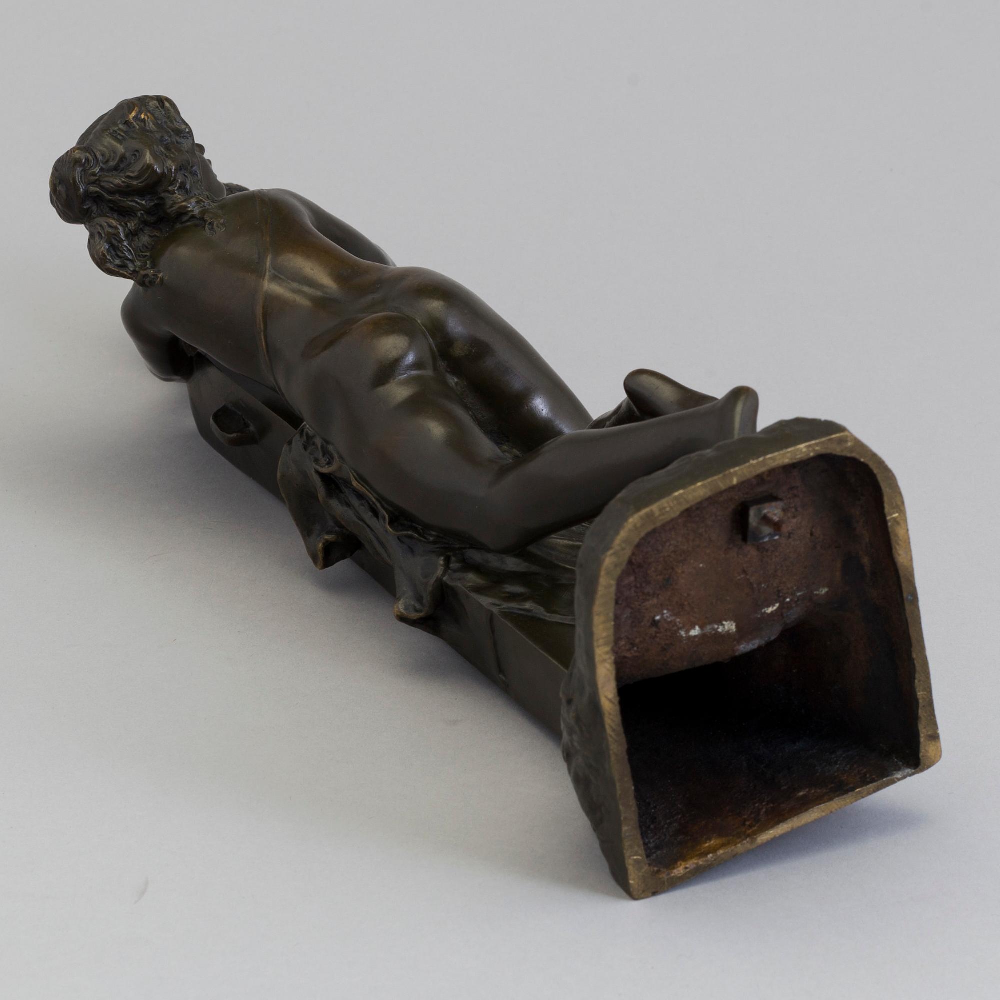 CLAUDE MICHEL CLODION, bronze sculpture, late 19th century.