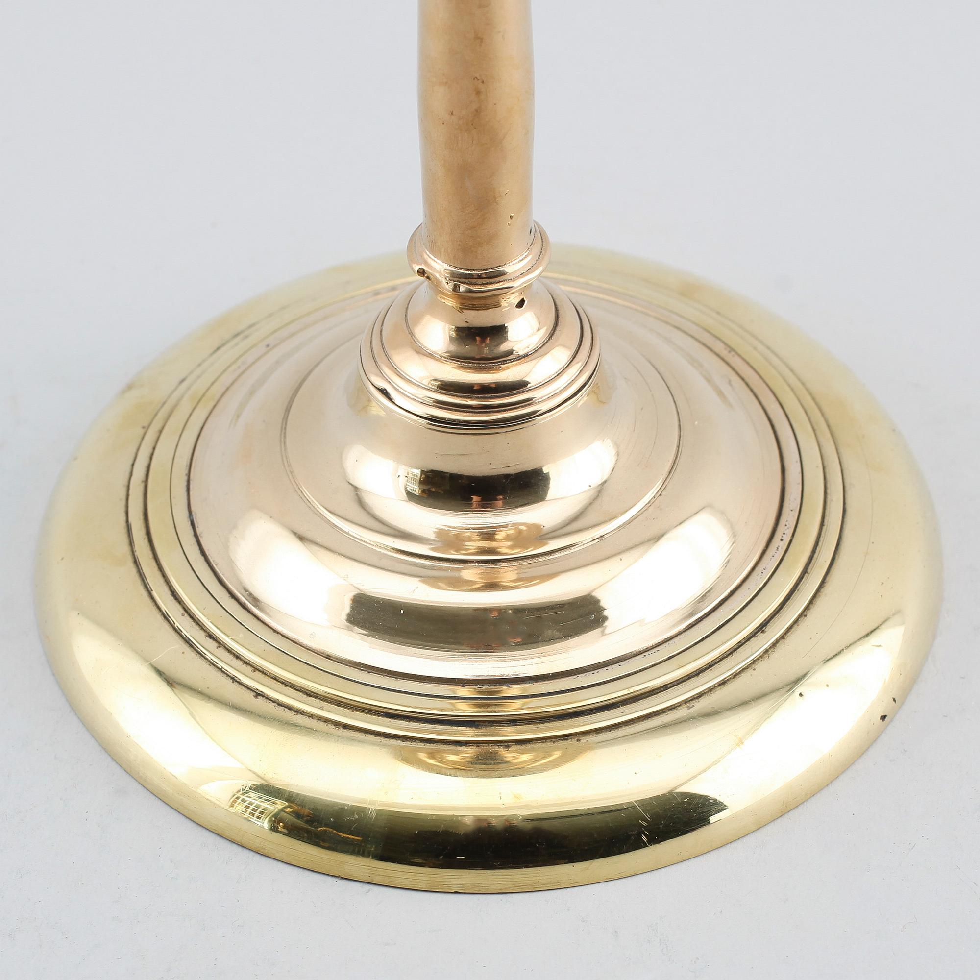 LJUSSTAKE, mässing, 1500-tal.