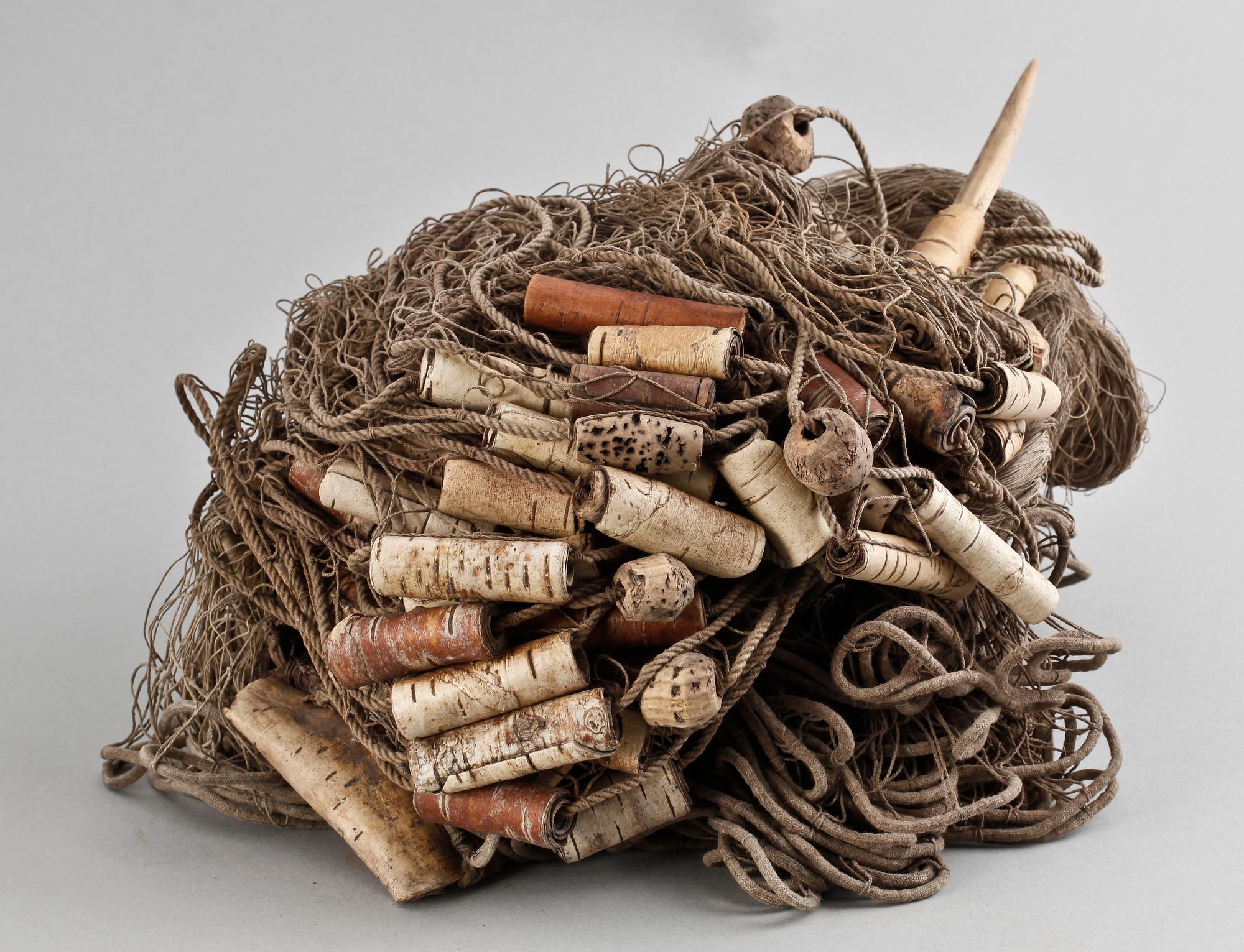 FISKENÄT, 3 st, omkring 1900.