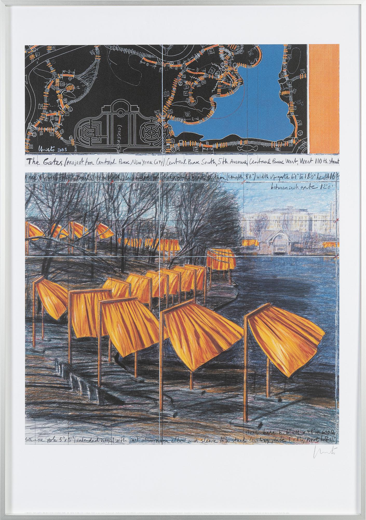 Christo & Jeanne-Claude, färgoffset Signerad.