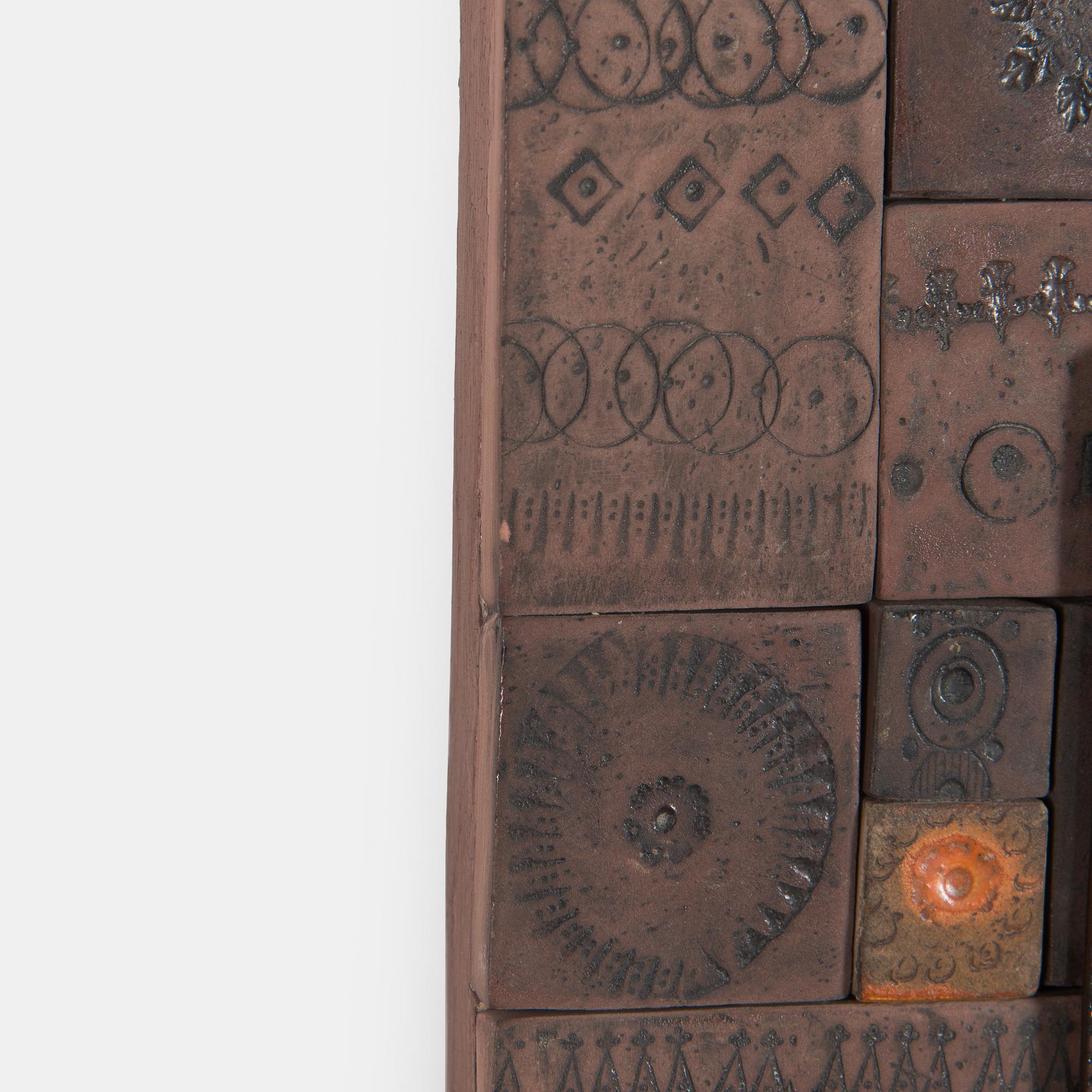 Rut Bryk, relief, signed a tergo.