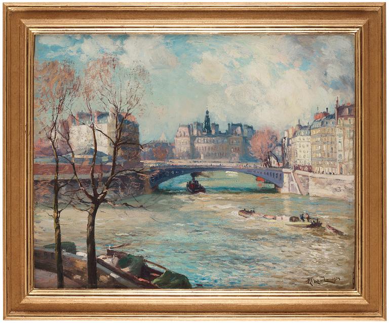 "La Seine à Paris, près de l'Hôtel-de-Ville".