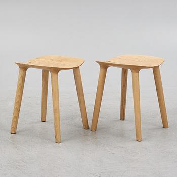 Ronan & Erwan Bouroullec, a pair of stools, "MC3 OSSO", Mattiazzi, Italy, after 2011.