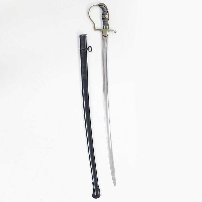 A German sabre and a hunting sword.