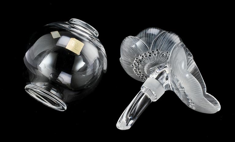 VAS, glas, "Anemon", Lalique, sign. "Lalique France.".