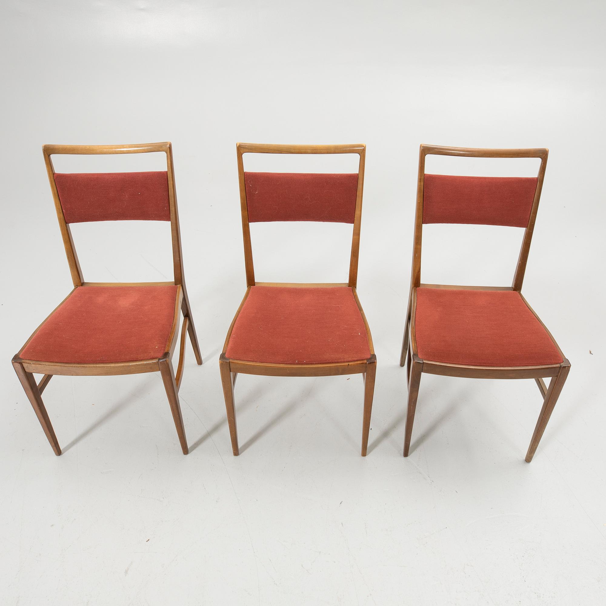 Dining chairs, 6, Denmark, 1950s/60s.