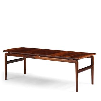 Peter Hvidt & Orla Mølgaard Nielsen, a palisander sofa table, France & Son, Denmark, 1950-60s.