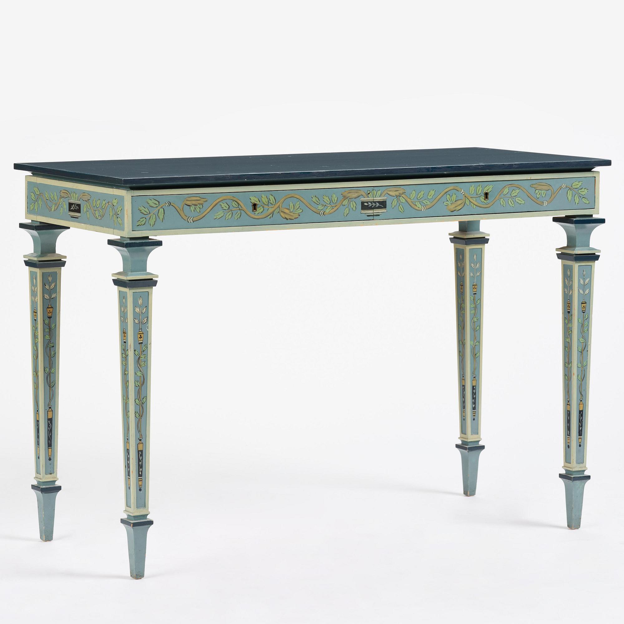 Carl Malmsten, a Swedish Grace console table, cabinetmaker Albin Johansson, Stockholm, for Villa Kvikkjokk, 1927.