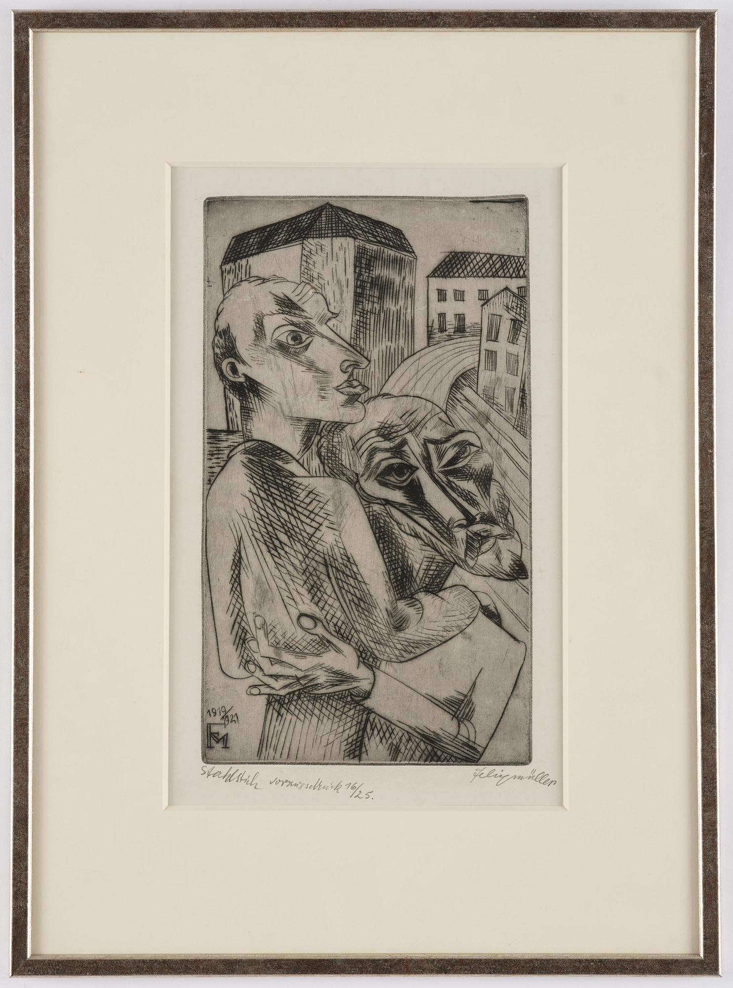 Conrad Felixmüller, "Freunde".
