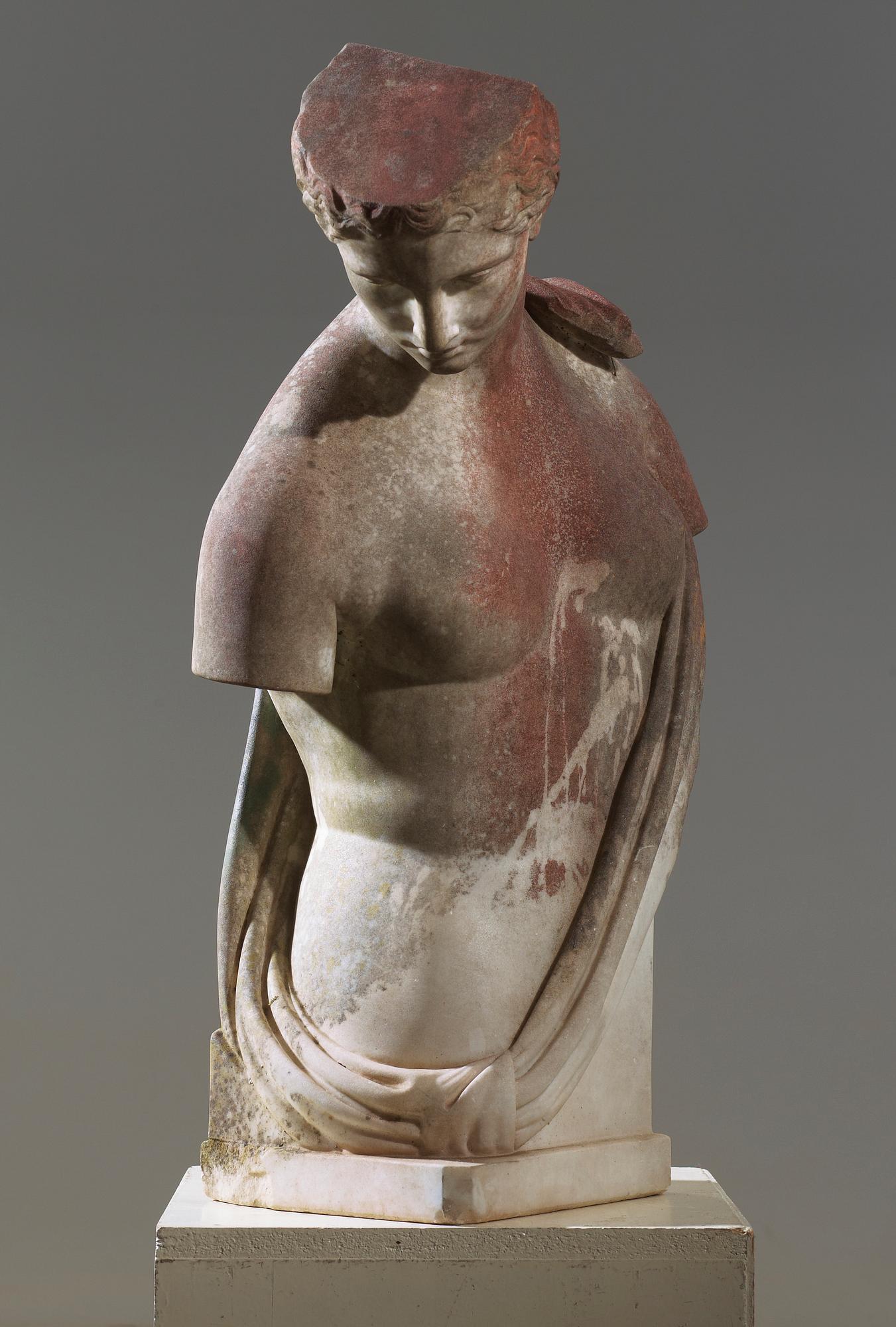SKULPTUR, marmor, 1800-tal.