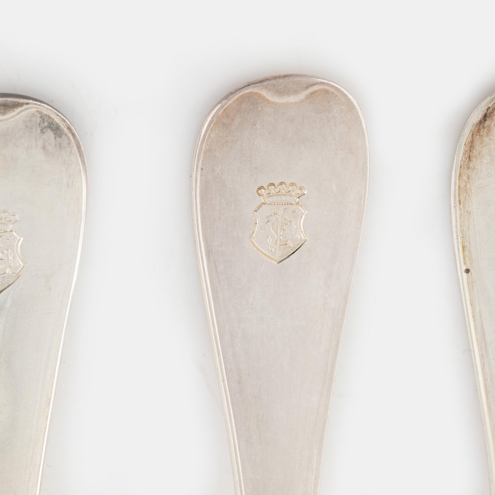 A 50-piece Swedish silver cutlery, model 'Svensk', mark of GAB, Stockholm, including 1950.