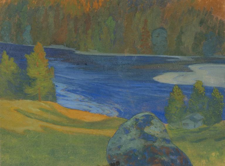 Helmer Osslund, Norrländsk sommarafton vid älven.