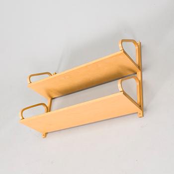 Alvar Aalto, a 1960s model 2-112 wall shelf, Artek.