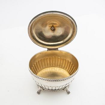 Kaffeservis 3 dlr Gustaviansk stil silver GAB Stockholm 1905.