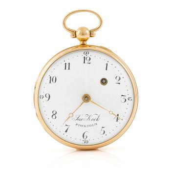 148. A gold pocket-watch by J. Kock (royal watchmaker, active in Stockholm 1762-1803).