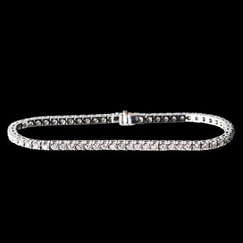 ARMBAND, briljantslipade diamanter, 18K vitguld.