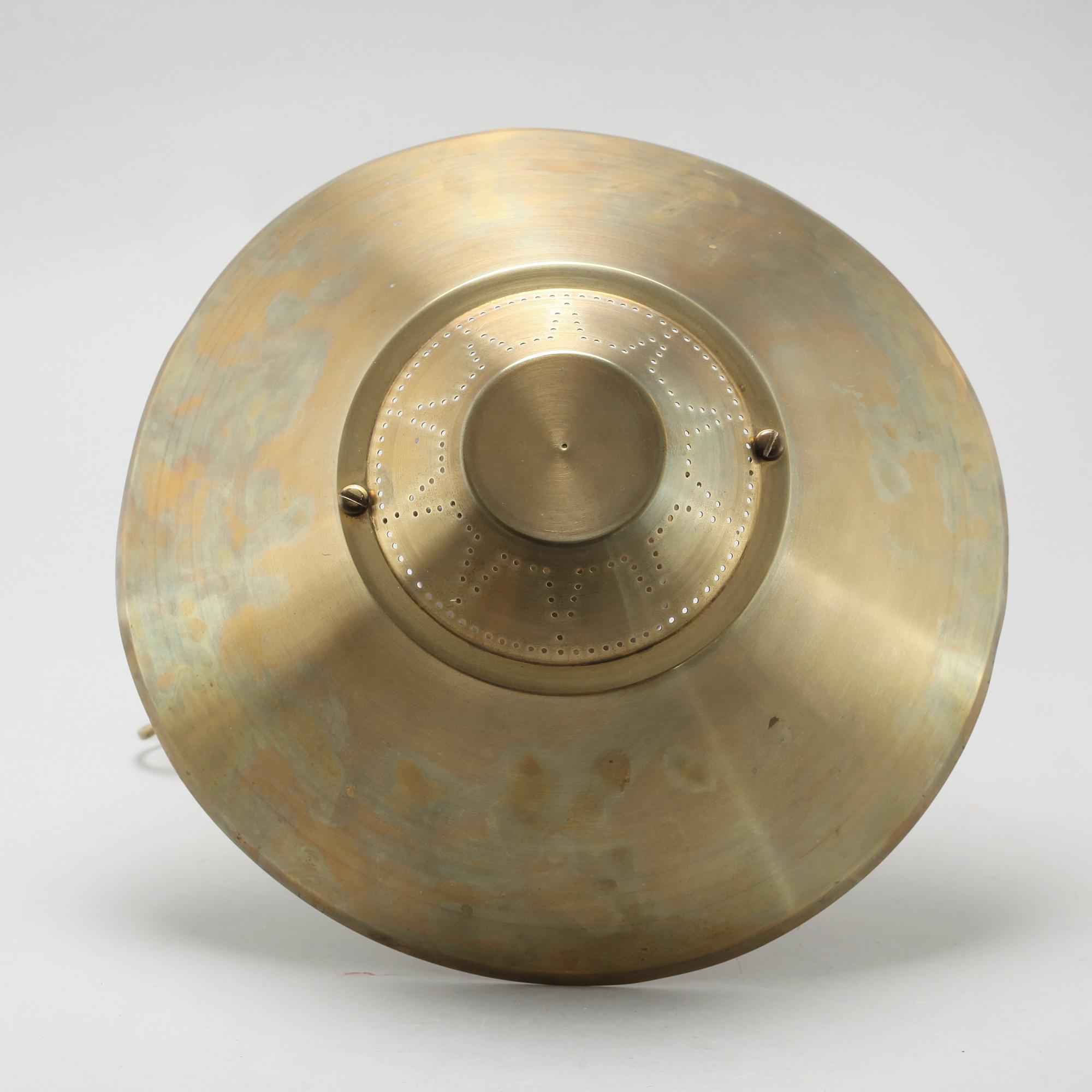 BORDSLAMPA, E. Hansson & Co AB Malmö, omkring 1900-talets mitt.