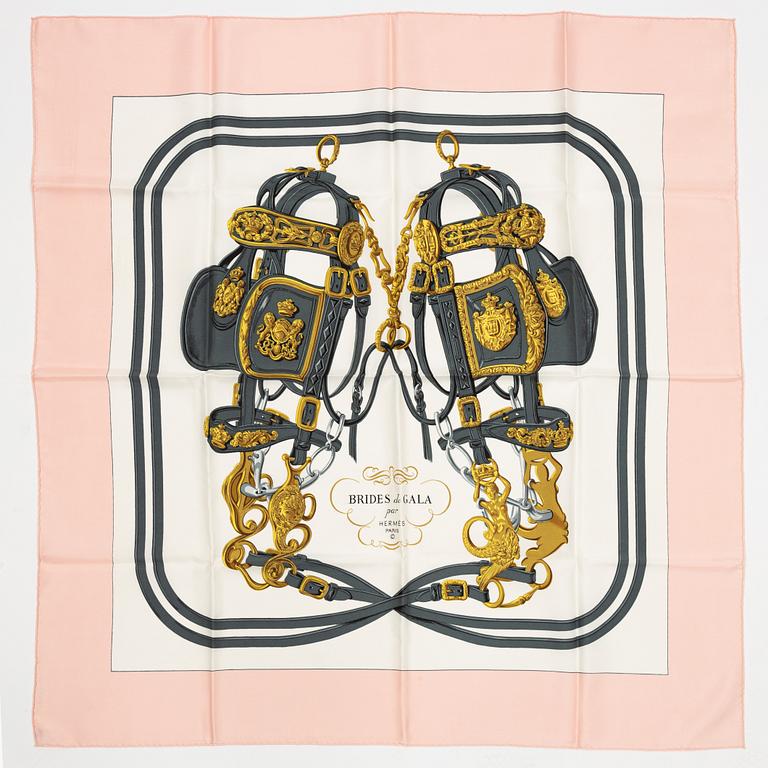 Hermès, a 'Grand Apparat' silk scarf.