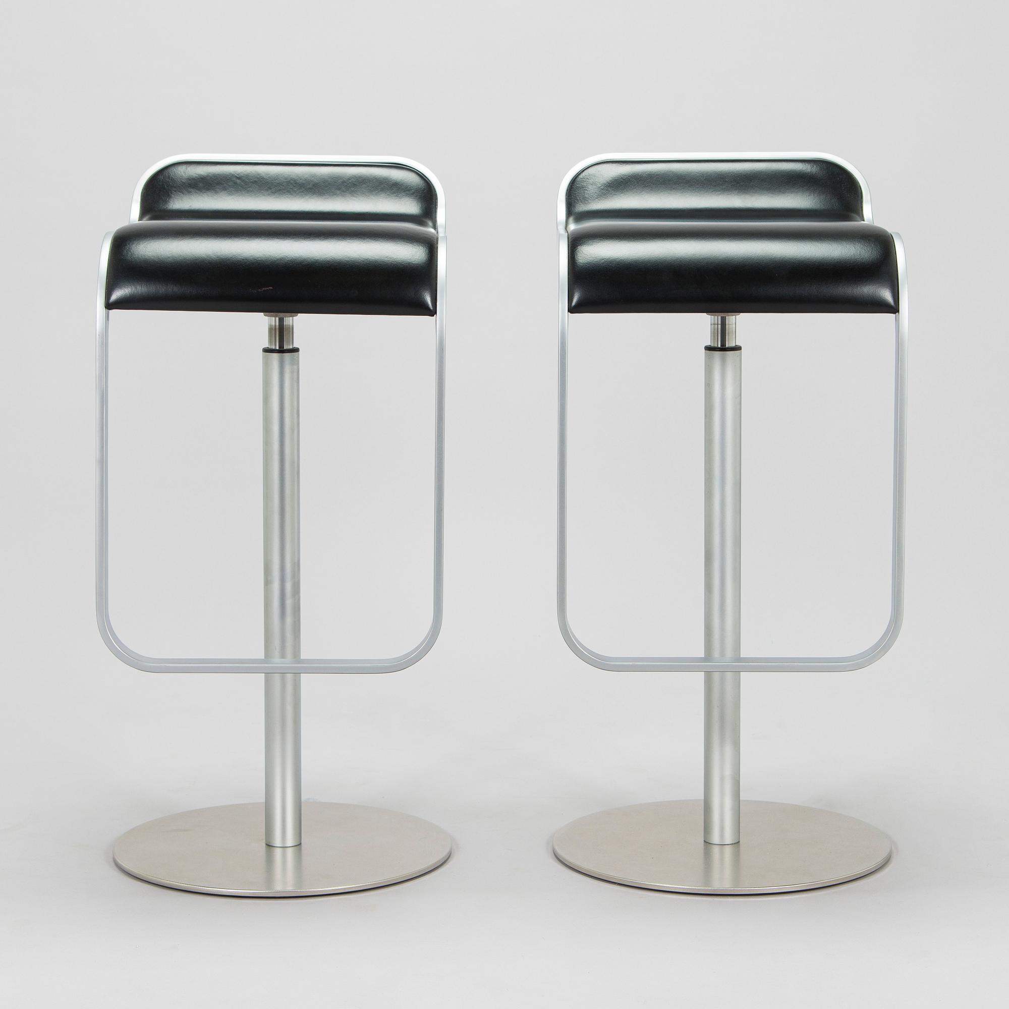 Shin & Tomoko Azumi, bar stools, 2 pcs, "Lem", LaPalma, Italy, 21st century.