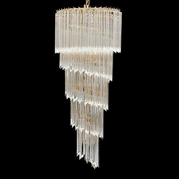 TAKKRONA, Venini, Murano, Italien, 1900-talets andra hälft. Höjd ca 107 cm.