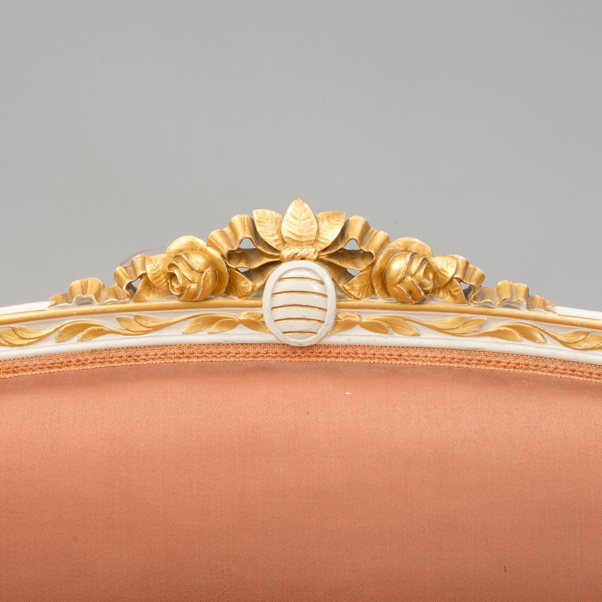 SOFA, gustavian style, Myrstedt & Sterns, Stockholm. Early 20th century. Signed with label.