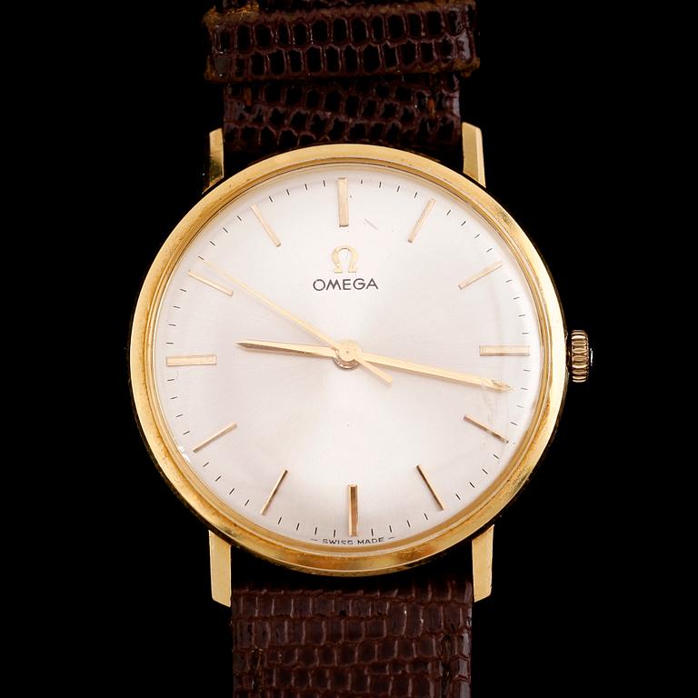 ARMBANDSUR, 18 k guld, Omega.
