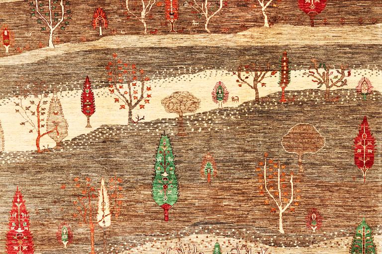 A Khorjin carpet, c. 306 x 258 cm.