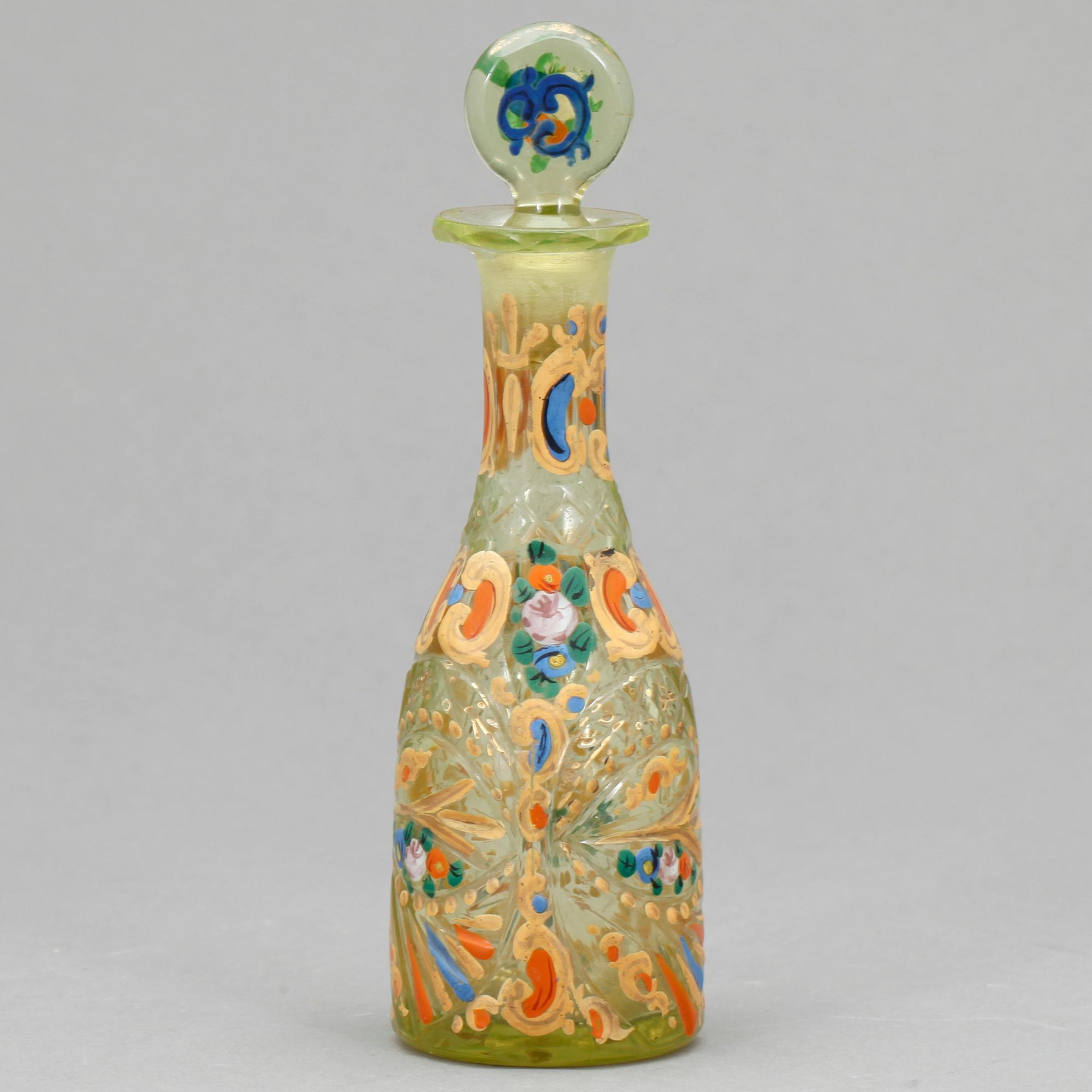 FLACON, glas, sannolikt 1700-tal.