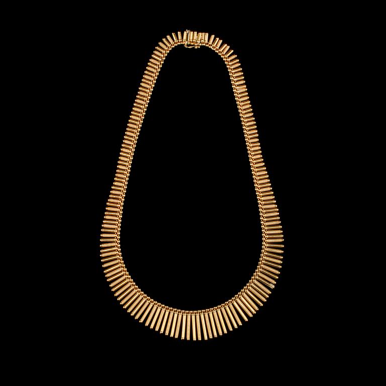 HALSSMYCKE, 18k guld, Uno A Erre, Aresso, Italien, 1900-talets tredje kvartal. Vikt 59 g.