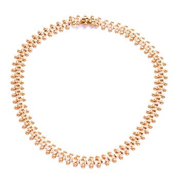 HALSBAND, 14K guld, Westerback, Helsingfors 1960.