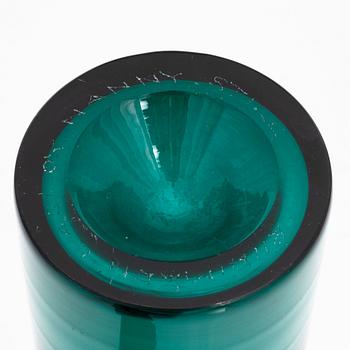 Nanny Still, a glass bottle signed Riihimäen Lasi O.Y Nanny Still.