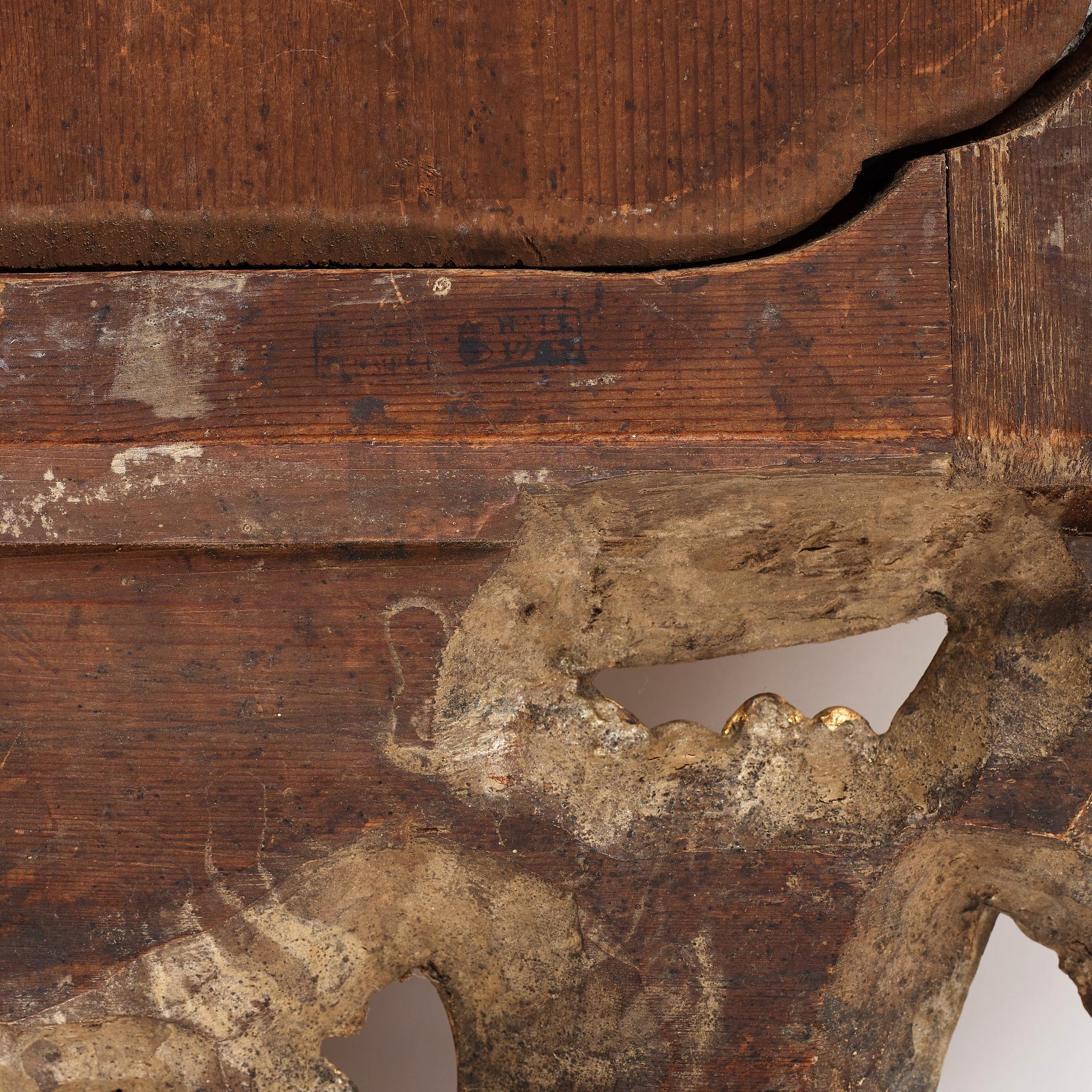 A Swedish Rococo 18th century mirror.