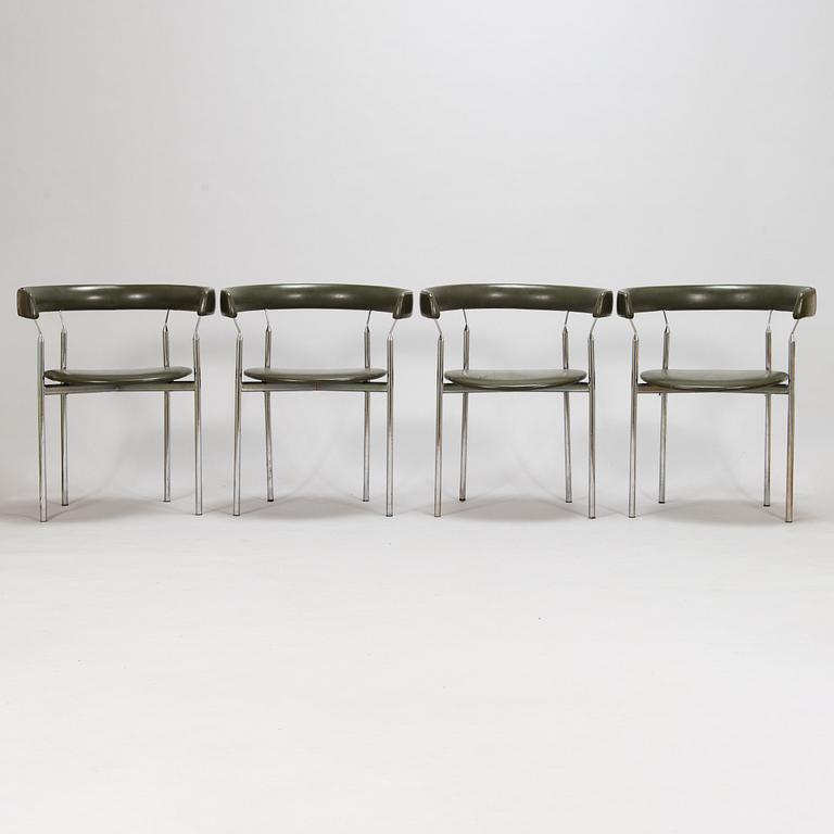 Jan Lunde Knudsen, Four 1960's armchairs for Karl Sørlie & sønner.