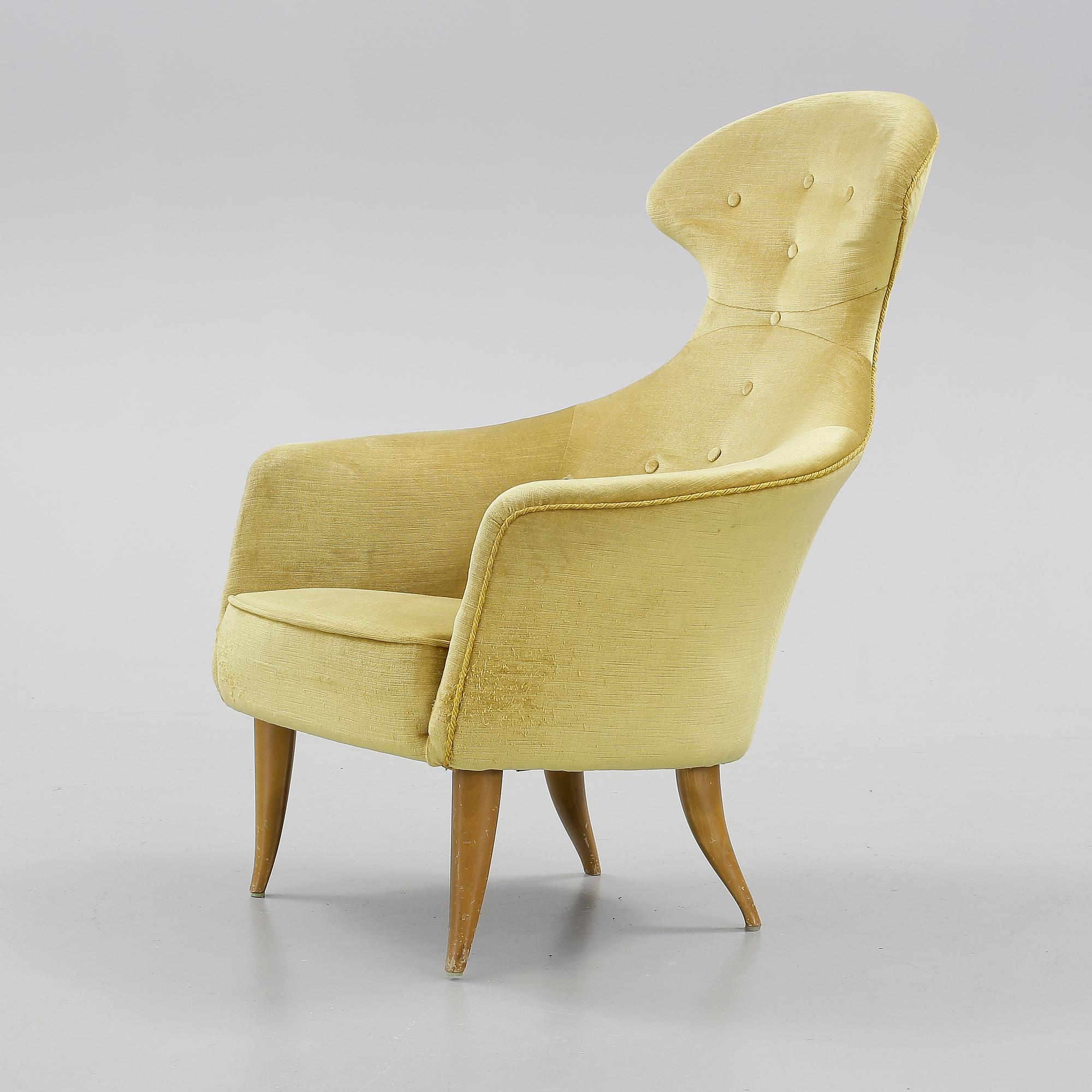 FÅTÖLJ, "Stora Eva", ur serien Paradiset, Kerstin Hörlin Holmqvist, NKs Triva-serie, 1950-60-tal.
