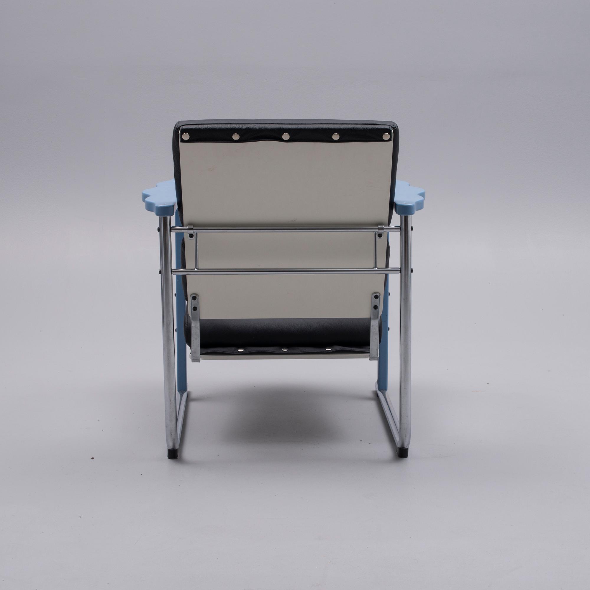 YRJÖ KUKKAPURO, fåtölj, "Experiment", Avarte 1980-tal.