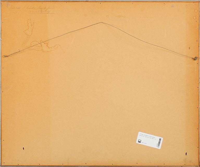 ALBERT SJÖSTRÖM, gouache, sign och dat 1961.