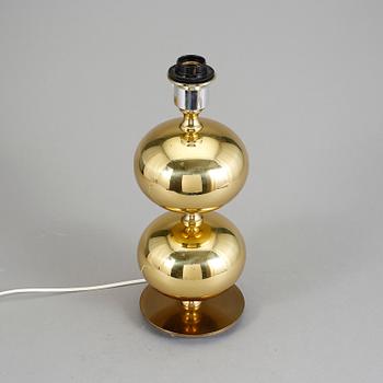 BORDSLAMPA, mässing, stilarmatur, Tranås, Sweden. Etikettmärkt.