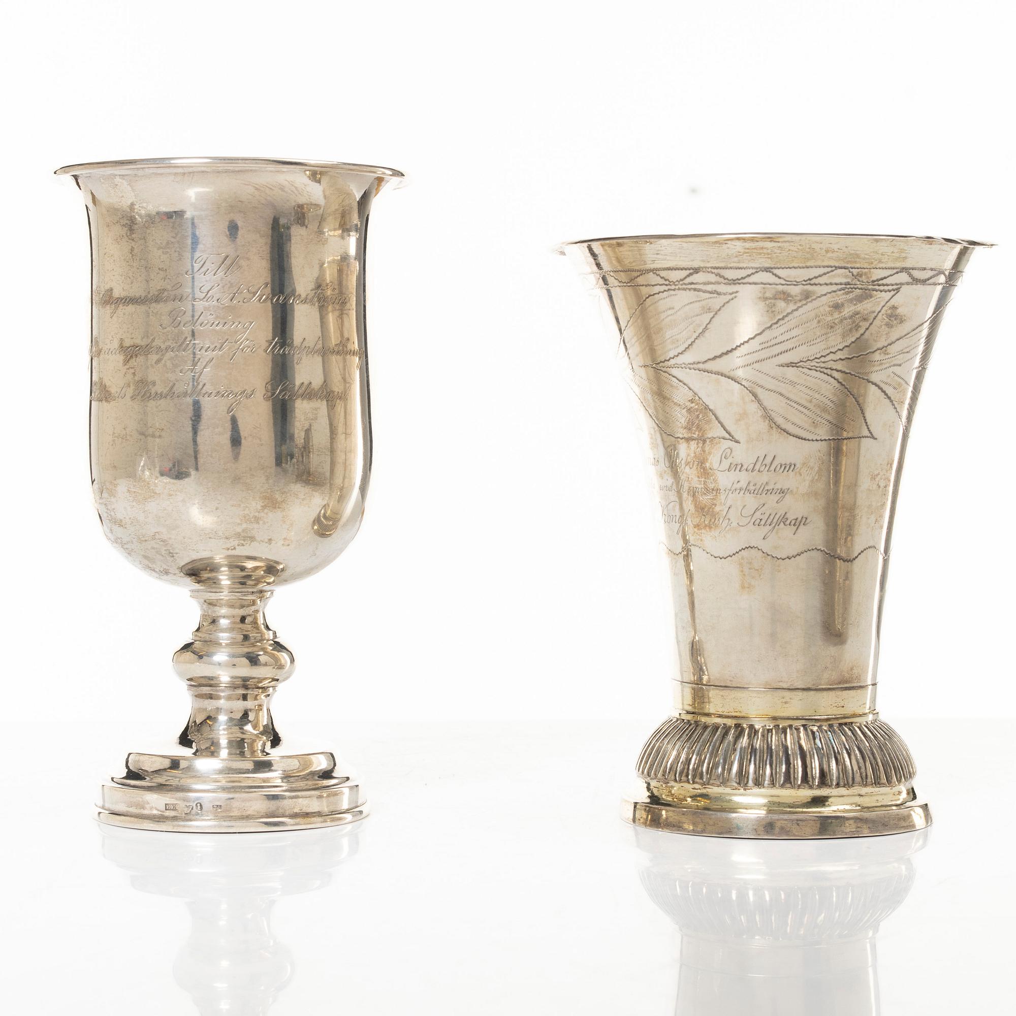 Silver, 5 delar, Sverige, 1800-1900-tal.